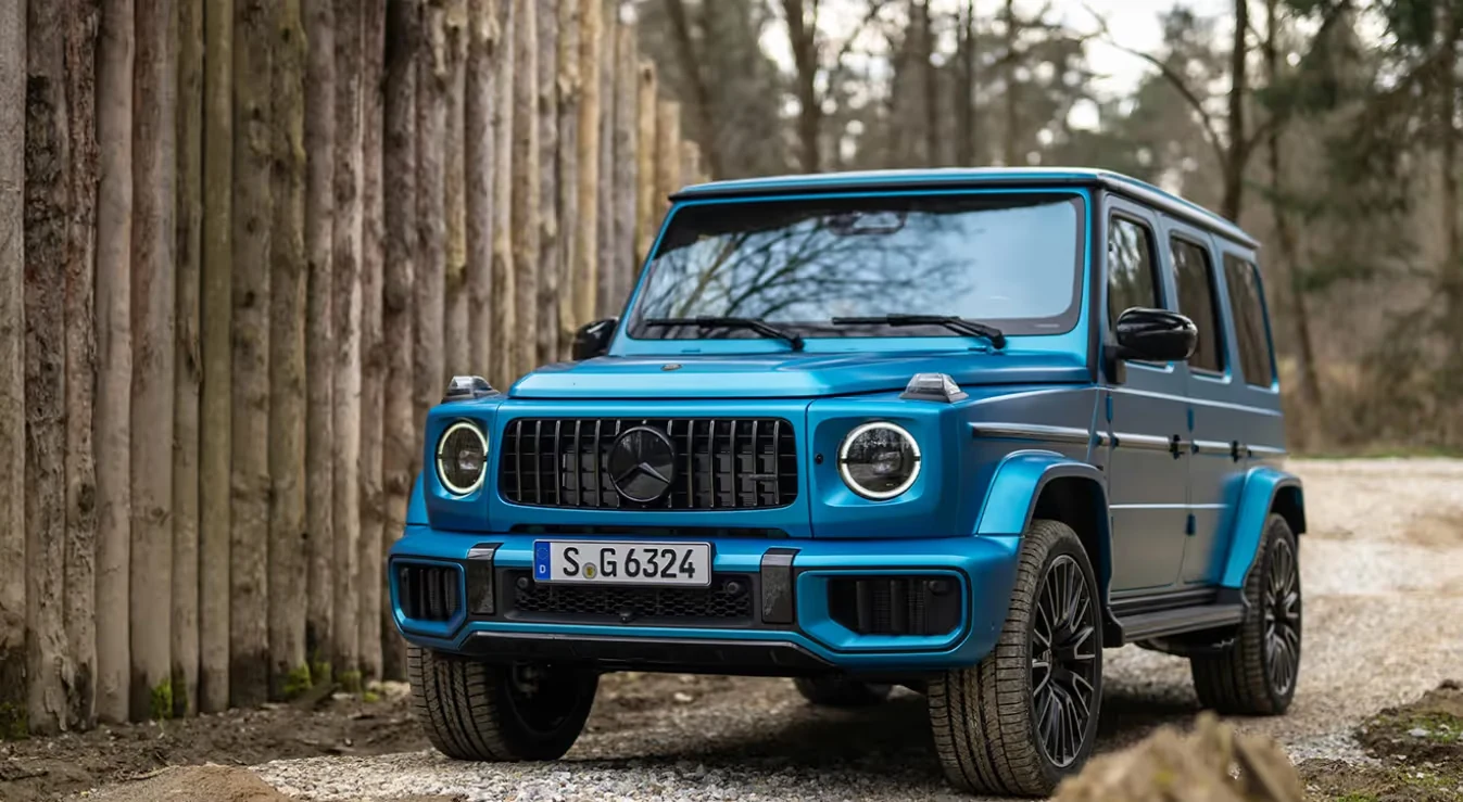 Blue Mercedes-Benz G-Class